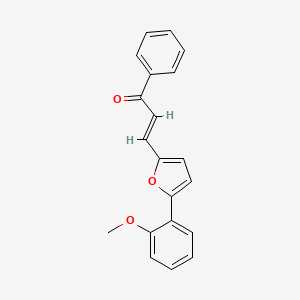 molecular formula C20H16O3 B5314476 3-[5-(2-methoxyphenyl)-2-furyl]-1-phenyl-2-propen-1-one 