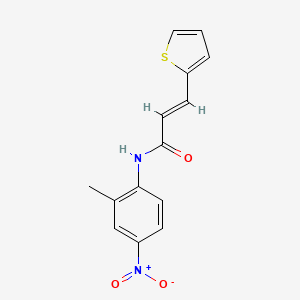molecular formula C14H12N2O3S B5314505 N-(2-methyl-4-nitrophenyl)-3-(2-thienyl)acrylamide 