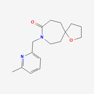 molecular formula C16H22N2O2 B5314531 8-[(6-methyl-2-pyridinyl)methyl]-1-oxa-8-azaspiro[4.6]undecan-9-one 