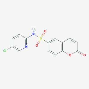 molecular formula C14H9ClN2O4S B5314613 N-(5-chloro-2-pyridinyl)-2-oxo-2H-chromene-6-sulfonamide 