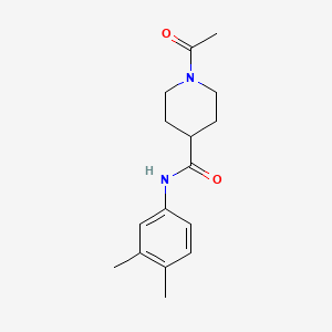 molecular formula C16H22N2O2 B5314615 1-acetyl-N-(3,4-dimethylphenyl)-4-piperidinecarboxamide 