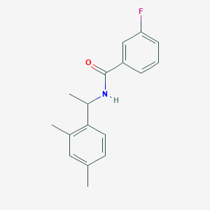 molecular formula C17H18FNO B5314667 N-[1-(2,4-dimethylphenyl)ethyl]-3-fluorobenzamide 