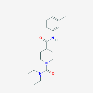 molecular formula C19H29N3O2 B5314676 N~4~-(3,4-dimethylphenyl)-N~1~,N~1~-diethyl-1,4-piperidinedicarboxamide 