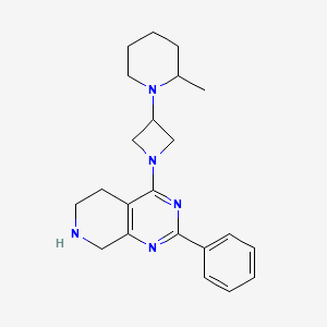 4-[3-(2-methylpiperidin-1-yl)azetidin-1-yl]-2-phenyl-5,6,7,8-tetrahydropyrido[3,4-d]pyrimidine