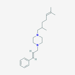 1-(2,6-dimethyl-5-hepten-1-yl)-4-(3-phenyl-2-propen-1-yl)piperazine