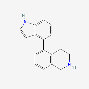 molecular formula C17H16N2 B5314766 5-(1H-indol-4-yl)-1,2,3,4-tetrahydroisoquinoline 