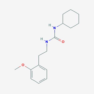 molecular formula C16H24N2O2 B5314803 N-cyclohexyl-N'-[2-(2-methoxyphenyl)ethyl]urea 
