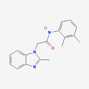 molecular formula C18H19N3O B5314820 N-(2,3-dimethylphenyl)-2-(2-methyl-1H-benzimidazol-1-yl)acetamide 