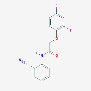 molecular formula C15H10F2N2O2 B5314828 N-(2-cyanophenyl)-2-(2,4-difluorophenoxy)acetamide 