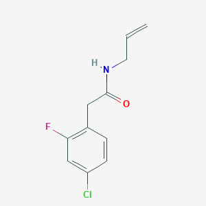 molecular formula C11H11ClFNO B5314851 N-allyl-2-(4-chloro-2-fluorophenyl)acetamide 
