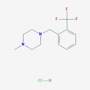 molecular formula C13H18ClF3N2 B5314873 1-methyl-4-[2-(trifluoromethyl)benzyl]piperazine hydrochloride 