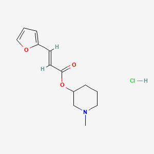molecular formula C13H18ClNO3 B5314915 1-methyl-3-piperidinyl 3-(2-furyl)acrylate hydrochloride 