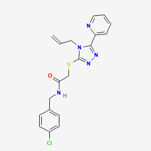 molecular formula C19H18ClN5OS B5314931 2-{[4-allyl-5-(2-pyridinyl)-4H-1,2,4-triazol-3-yl]thio}-N-(4-chlorobenzyl)acetamide 