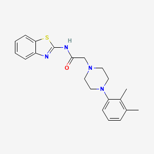 molecular formula C21H24N4OS B5314950 N-1,3-benzothiazol-2-yl-2-[4-(2,3-dimethylphenyl)-1-piperazinyl]acetamide 