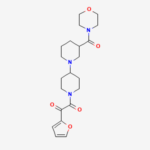 molecular formula C21H29N3O5 B5314967 1-(2-furyl)-2-[3-(morpholin-4-ylcarbonyl)-1,4'-bipiperidin-1'-yl]-2-oxoethanone 