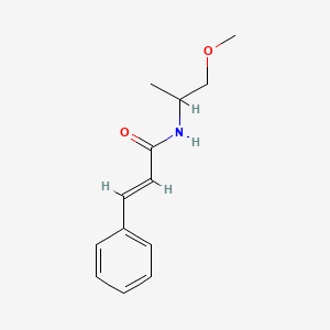 molecular formula C13H17NO2 B5315091 N-(2-methoxy-1-methylethyl)-3-phenylacrylamide 