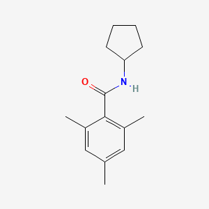 molecular formula C15H21NO B5315247 N-cyclopentyl-2,4,6-trimethylbenzamide 
