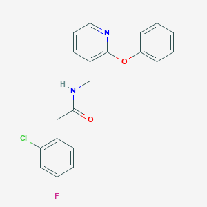 2-(2-chloro-4-fluorophenyl)-N-[(2-phenoxypyridin-3-yl)methyl]acetamide