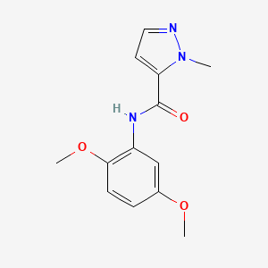molecular formula C13H15N3O3 B5315312 N-(2,5-dimethoxyphenyl)-1-methyl-1H-pyrazole-5-carboxamide 