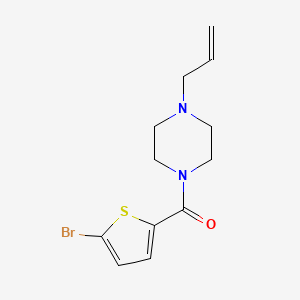molecular formula C12H15BrN2OS B5315404 1-allyl-4-[(5-bromo-2-thienyl)carbonyl]piperazine 