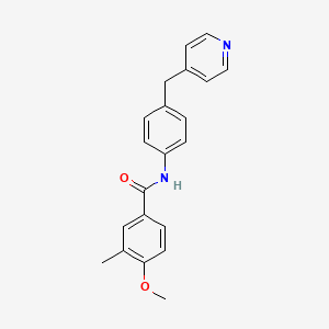 molecular formula C21H20N2O2 B5315406 4-methoxy-3-methyl-N-[4-(4-pyridinylmethyl)phenyl]benzamide 