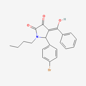 molecular formula C21H20BrNO3 B5315458 4-benzoyl-5-(4-bromophenyl)-1-butyl-3-hydroxy-1,5-dihydro-2H-pyrrol-2-one 