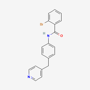 molecular formula C19H15BrN2O B5315472 2-bromo-N-[4-(4-pyridinylmethyl)phenyl]benzamide 