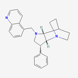 molecular formula C25H27N3 B5315491 (3R*,3aR*,7aR*)-3-phenyl-1-(quinolin-5-ylmethyl)octahydro-4,7-ethanopyrrolo[3,2-b]pyridine 