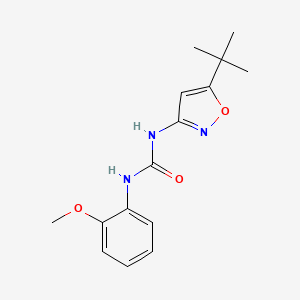 molecular formula C15H19N3O3 B5315532 N-(5-tert-butyl-3-isoxazolyl)-N'-(2-methoxyphenyl)urea 