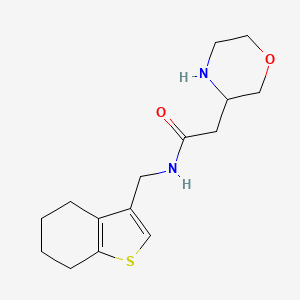 molecular formula C15H22N2O2S B5315550 2-(3-morpholinyl)-N-(4,5,6,7-tetrahydro-1-benzothien-3-ylmethyl)acetamide hydrochloride 