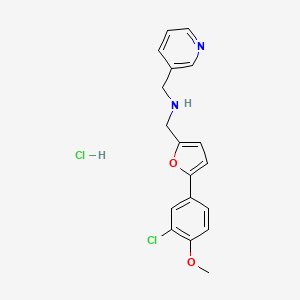 {[5-(3-chloro-4-methoxyphenyl)-2-furyl]methyl}(3-pyridinylmethyl)amine hydrochloride