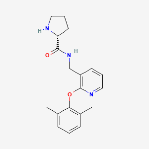 N-{[2-(2,6-dimethylphenoxy)pyridin-3-yl]methyl}-D-prolinamide