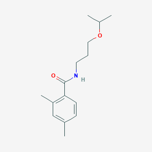 molecular formula C15H23NO2 B5315810 N-(3-isopropoxypropyl)-2,4-dimethylbenzamide 