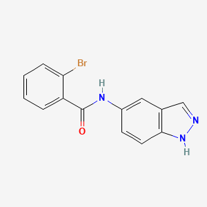 molecular formula C14H10BrN3O B5315825 2-bromo-N-1H-indazol-5-ylbenzamide 