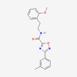 molecular formula C19H19N3O3 B5315883 N-[2-(2-methoxyphenyl)ethyl]-3-(3-methylphenyl)-1,2,4-oxadiazole-5-carboxamide 