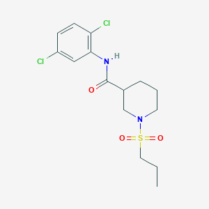 molecular formula C15H20Cl2N2O3S B5315899 N-(2,5-dichlorophenyl)-1-(propylsulfonyl)-3-piperidinecarboxamide 