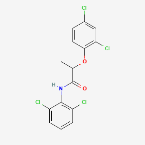 molecular formula C15H11Cl4NO2 B5315924 2-(2,4-dichlorophenoxy)-N-(2,6-dichlorophenyl)propanamide 