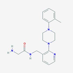 molecular formula C19H25N5O B5315928 N~1~-({2-[4-(2-methylphenyl)piperazin-1-yl]pyridin-3-yl}methyl)glycinamide 