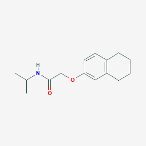 molecular formula C15H21NO2 B5315947 N-isopropyl-2-(5,6,7,8-tetrahydro-2-naphthalenyloxy)acetamide 