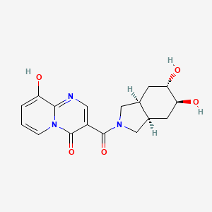 3-{[(3aR*,5S*,6S*,7aS*)-5,6-dihydroxyoctahydro-2H-isoindol-2-yl]carbonyl}-9-hydroxy-4H-pyrido[1,2-a]pyrimidin-4-one