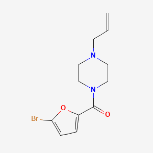 molecular formula C12H15BrN2O2 B5316028 1-allyl-4-(5-bromo-2-furoyl)piperazine 