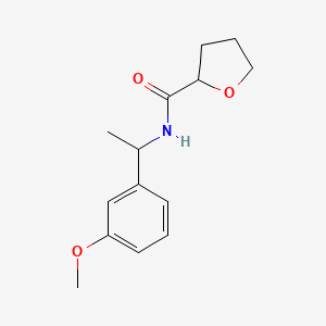 molecular formula C14H19NO3 B5316058 N-[1-(3-methoxyphenyl)ethyl]tetrahydro-2-furancarboxamide 