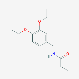 molecular formula C14H21NO3 B5316082 N-(3,4-diethoxybenzyl)propanamide 