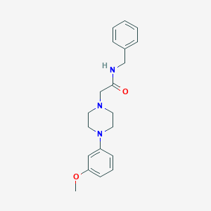 molecular formula C20H25N3O2 B5316127 N-benzyl-2-[4-(3-methoxyphenyl)-1-piperazinyl]acetamide 