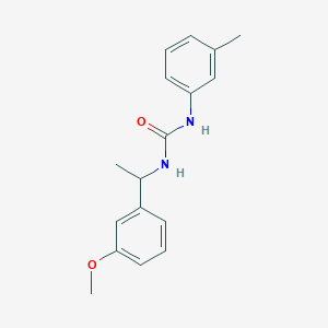 molecular formula C17H20N2O2 B5316210 N-[1-(3-methoxyphenyl)ethyl]-N'-(3-methylphenyl)urea 