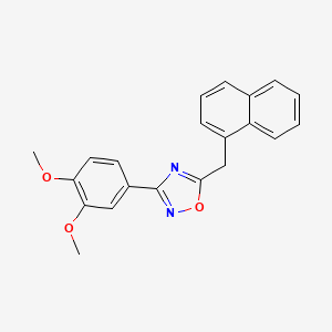 molecular formula C21H18N2O3 B5316296 3-(3,4-dimethoxyphenyl)-5-(1-naphthylmethyl)-1,2,4-oxadiazole 