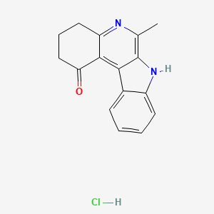 molecular formula C16H15ClN2O B5316300 6-methyl-2,3,4,7-tetrahydro-1H-indolo[2,3-c]quinolin-1-one hydrochloride 