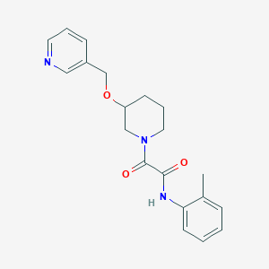 molecular formula C20H23N3O3 B5316352 N-(2-methylphenyl)-2-oxo-2-[3-(pyridin-3-ylmethoxy)piperidin-1-yl]acetamide 