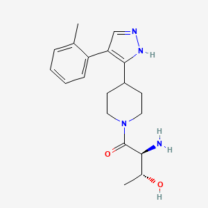 (2R,3S)-3-amino-4-{4-[4-(2-methylphenyl)-1H-pyrazol-5-yl]piperidin-1-yl}-4-oxobutan-2-ol