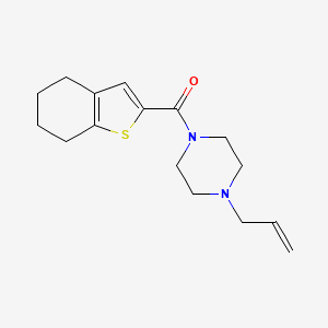 molecular formula C16H22N2OS B5316449 1-allyl-4-(4,5,6,7-tetrahydro-1-benzothien-2-ylcarbonyl)piperazine 